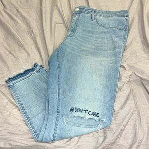 Mossimo ripped mid rise jegging